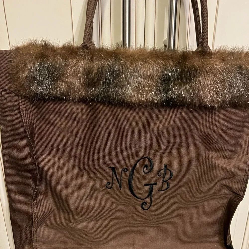 NGB fur top HandBag - Picture 3 of 12
